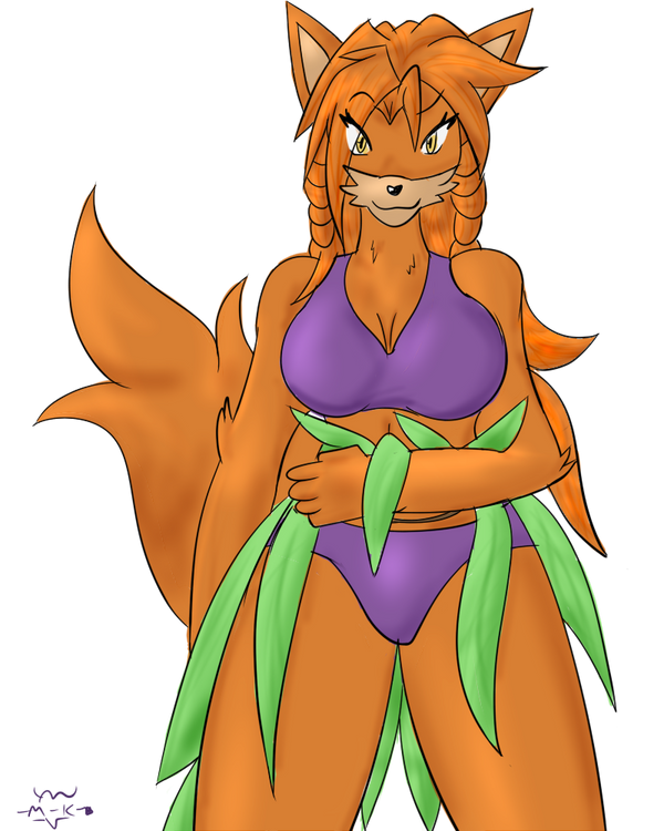 Athena and the grass skirt (Wolf)