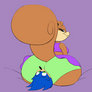 Sandy Cheeks farting on Sonic