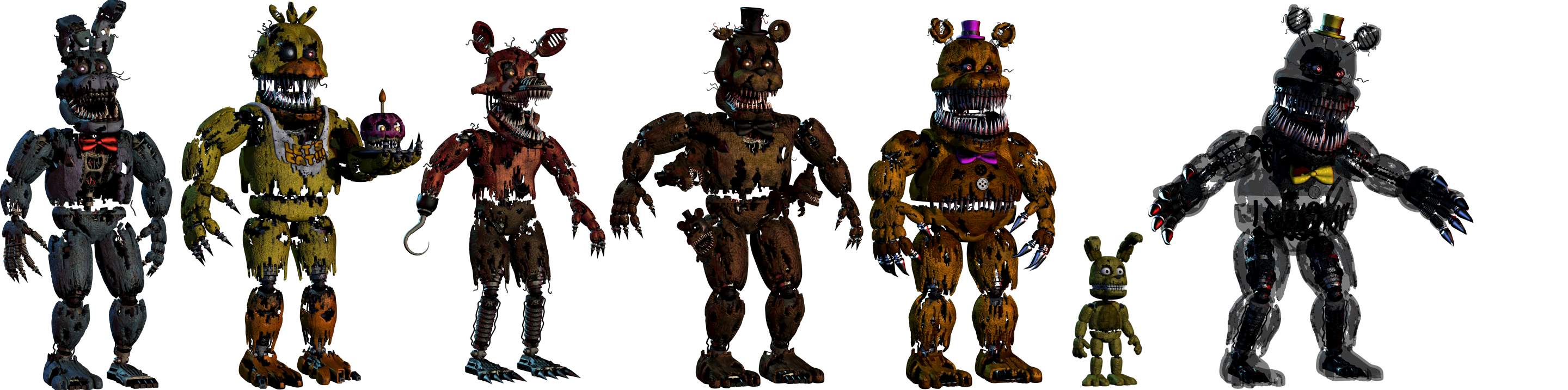 Five Nights At Freddy's 4 Nightmare Animatronics PNG, Clipart, Free PNG  Download