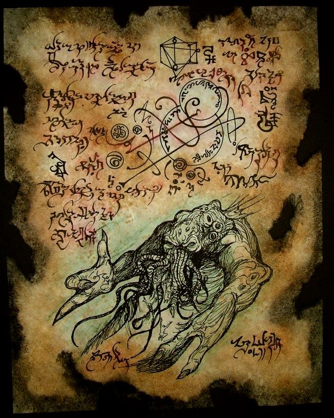 Dark Rlyehain Script Rlyeh Text II by MrZarono on DeviantArt