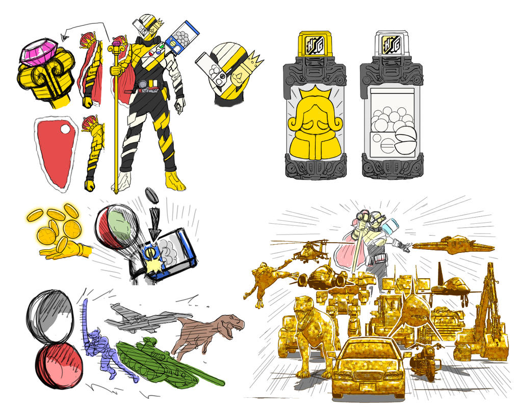 Kamen Rider Build King Gashapon Form By Camwooo On Deviantart
