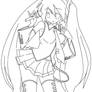 LineArt Miku Hatsune