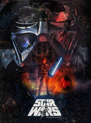 Star Wars Retro Style Poster