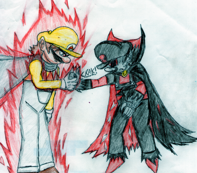 Hyper Mario vs :Evil, Old pic.