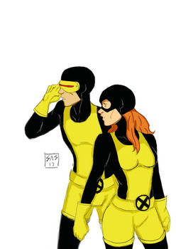 Cyclops and Marvel Girl