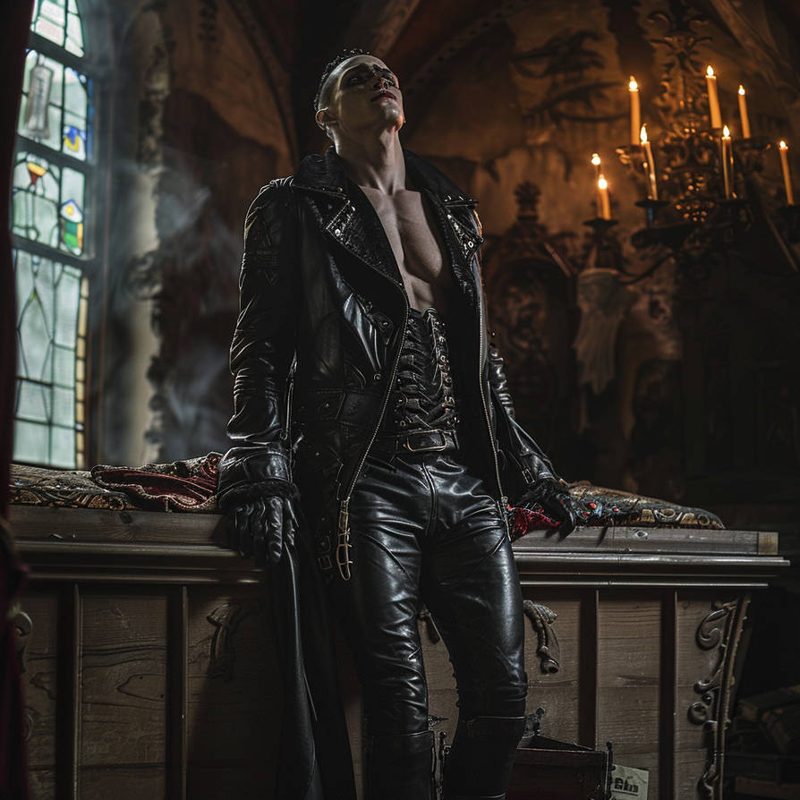 Rod Vampire Vampire wearing leather by ashuraheaven on DeviantArt