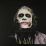 Heath Ledger's Joker. Oil on canvas. 457x356mm