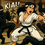 FEMALE JAPANESE KARATEKA VS NINJAS
