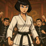 Japanese Karate Woman vs Chinese kung fu masters