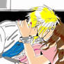 Cloud and Aeris Kissing