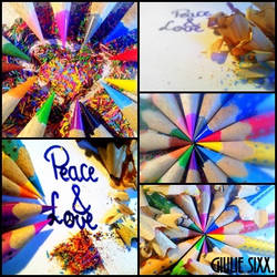 pencils-peace and love