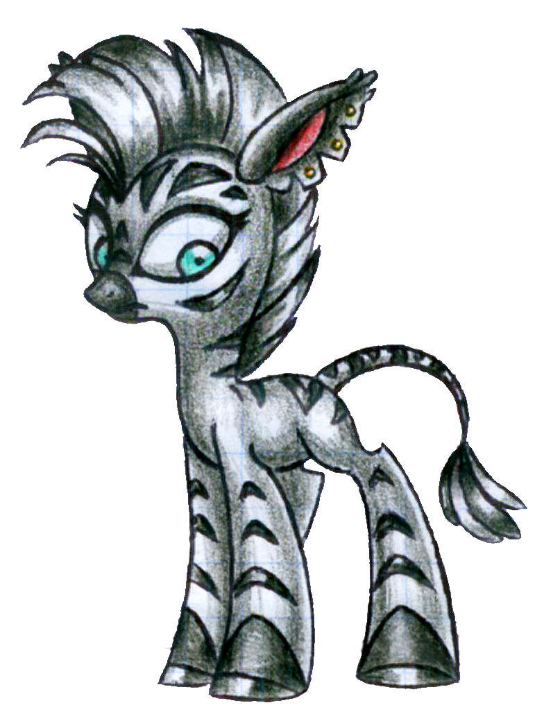 Nameless MLP-Styled Zebra Design