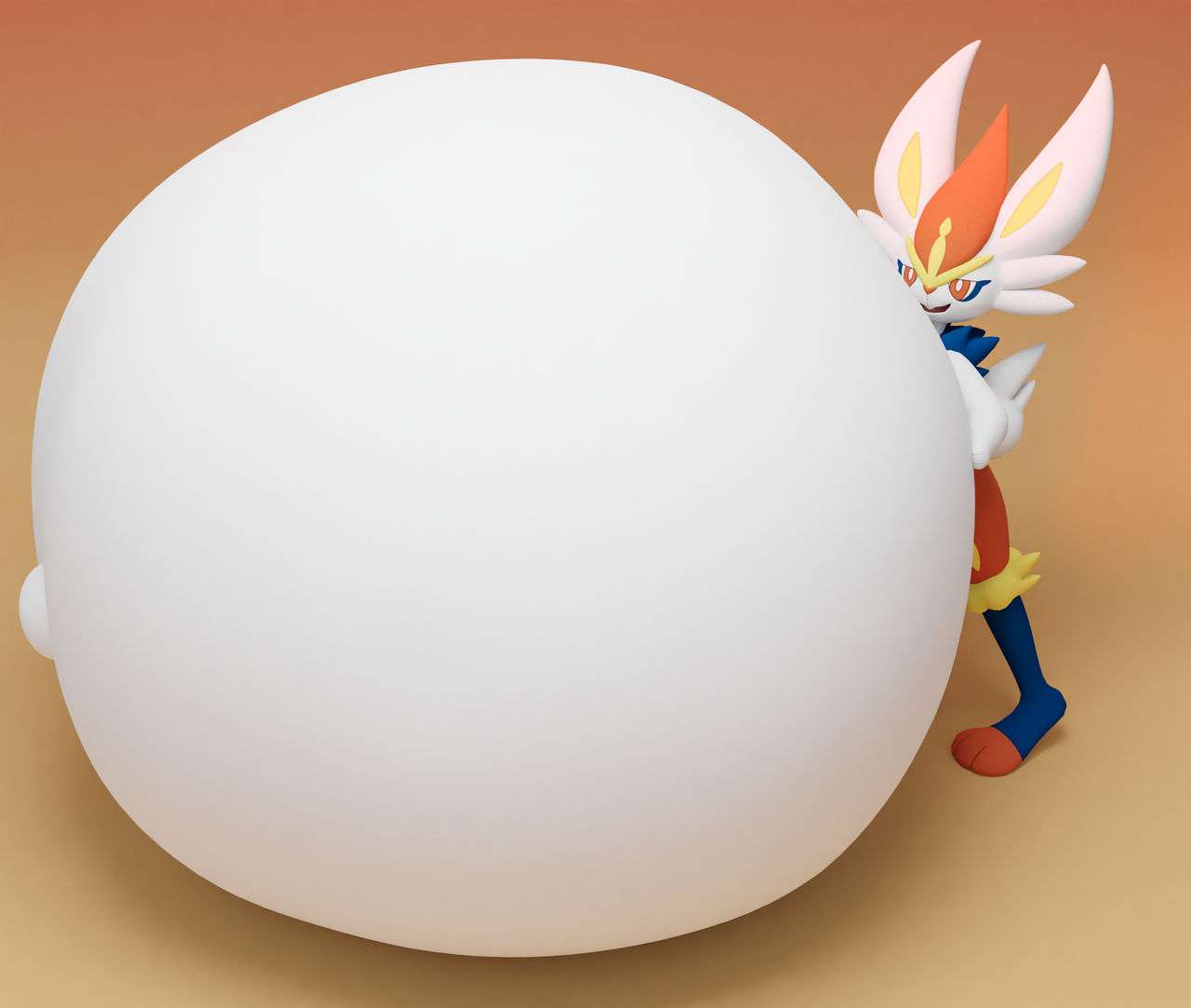 Cinderace Belly Sequence 2/3 by Badluck15 on DeviantArt