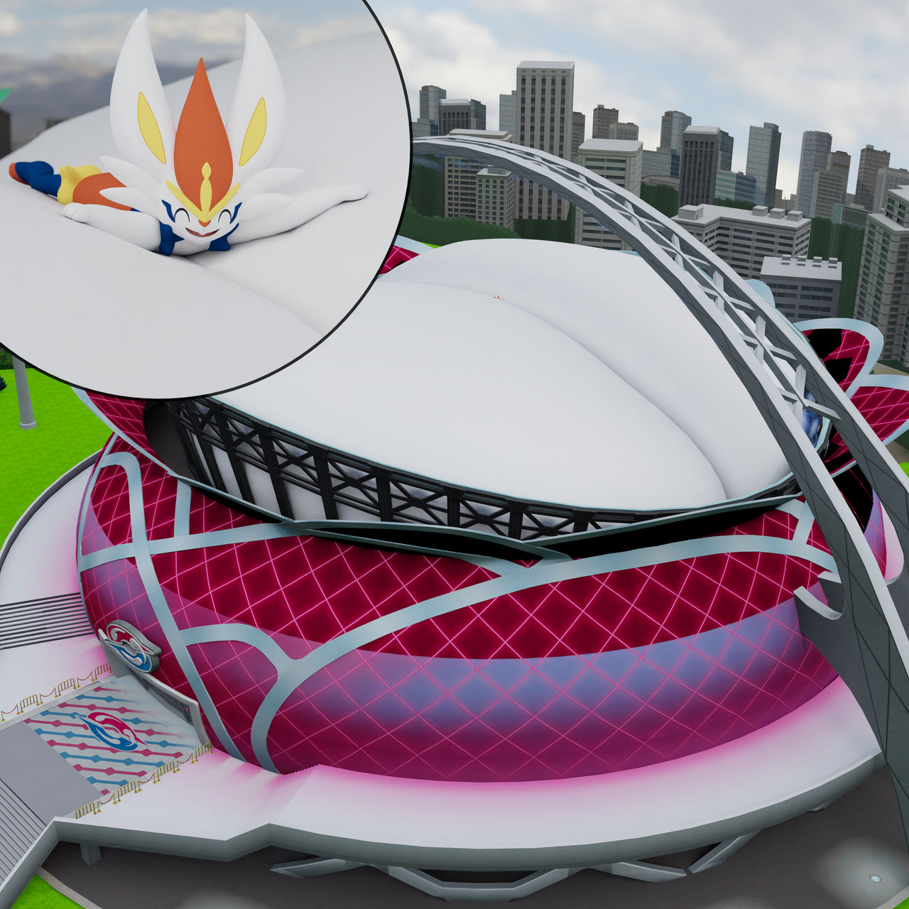 Cinderace Stadium Expansion by Badluck15 on DeviantArt