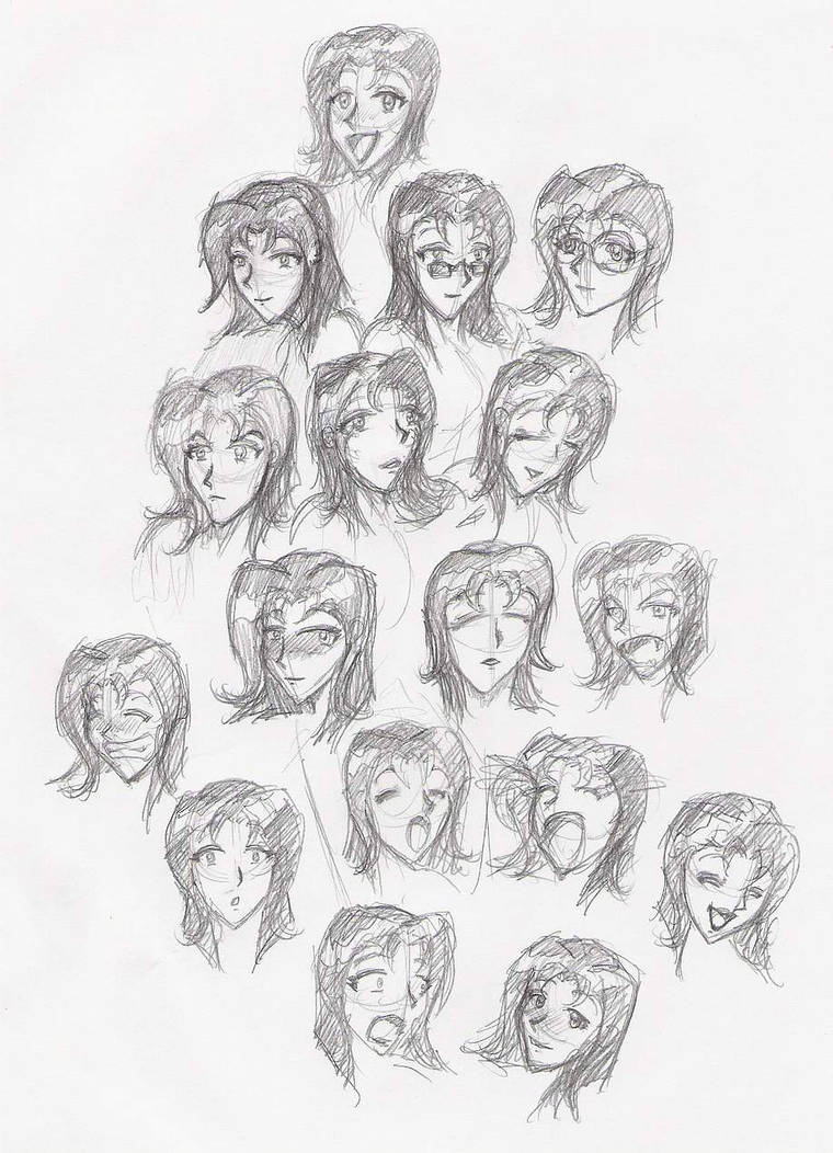 Many faces by AeonGera on DeviantArt