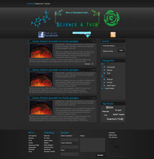 Science 'n Tech Blog interface
