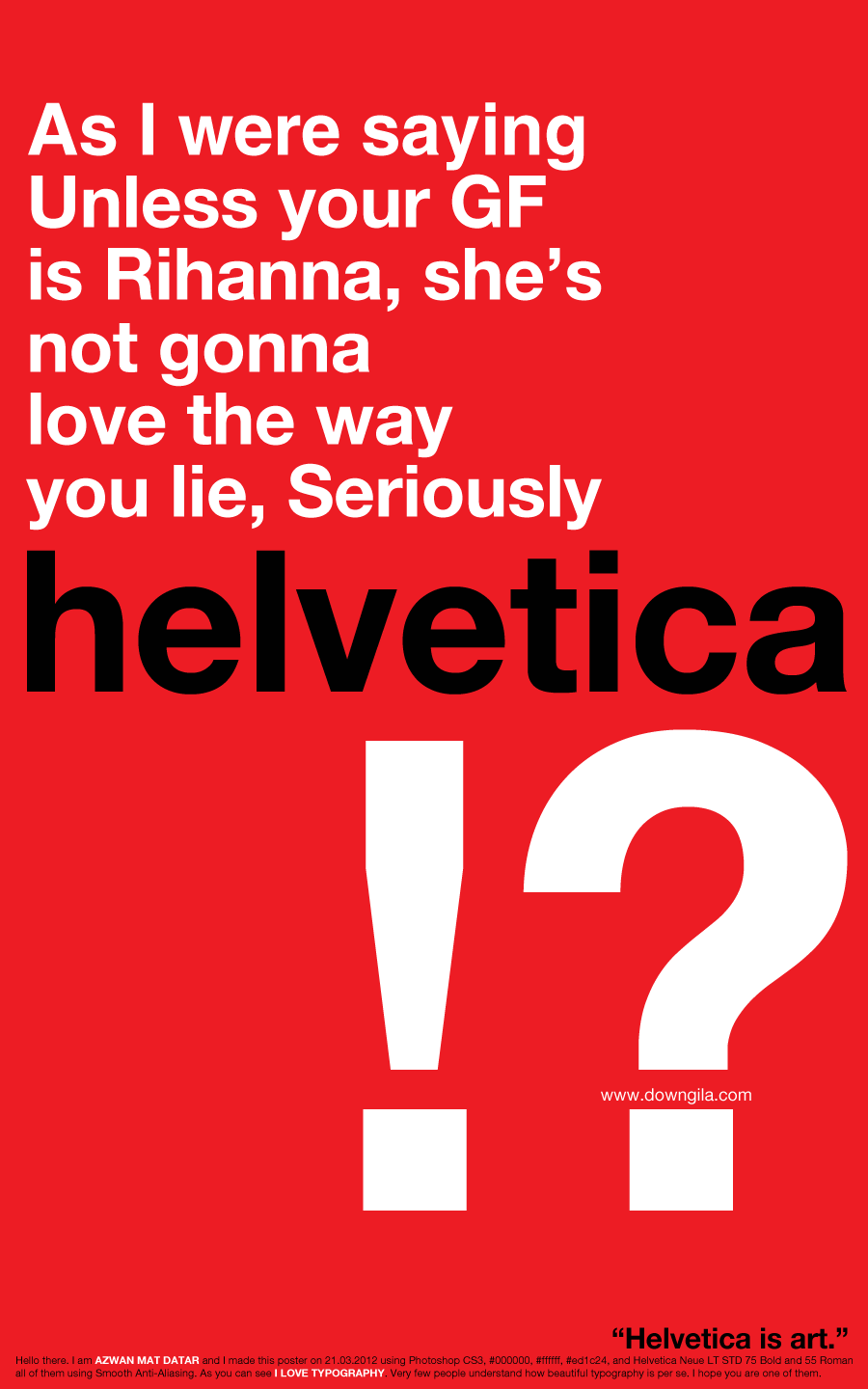 Helvetica typography test