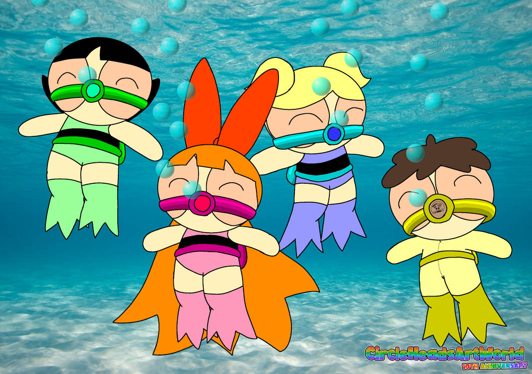 Powerpuff Poop The Powerpuff Girls underwater by CircleheadsPokeWorld on DeviantArt