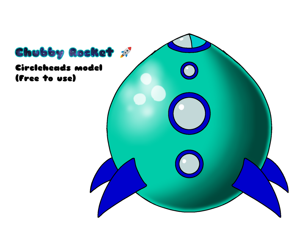Stubby Rocketship Circleheads Chubby Rocket Ship - Asset by CircleheadsPokeWorld on ...