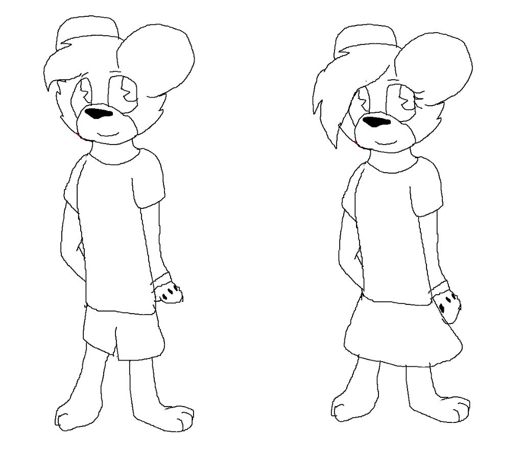 Toon Mouse Base by painted-glory on DeviantArt