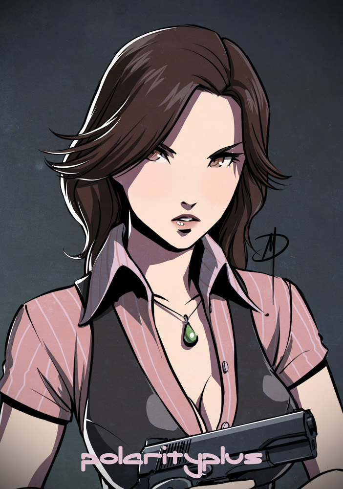 claire redfield (resident evil and 1 more) drawn by polarityplus