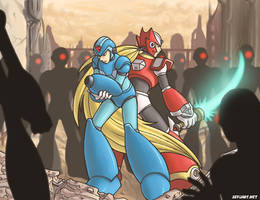 Megaman X and Zero