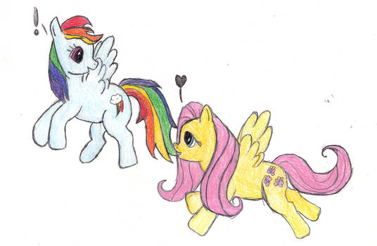 Fluttershy and Rainbow Dash