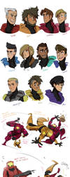 Red VS Blue Art Dump 1 by YAMsgarden