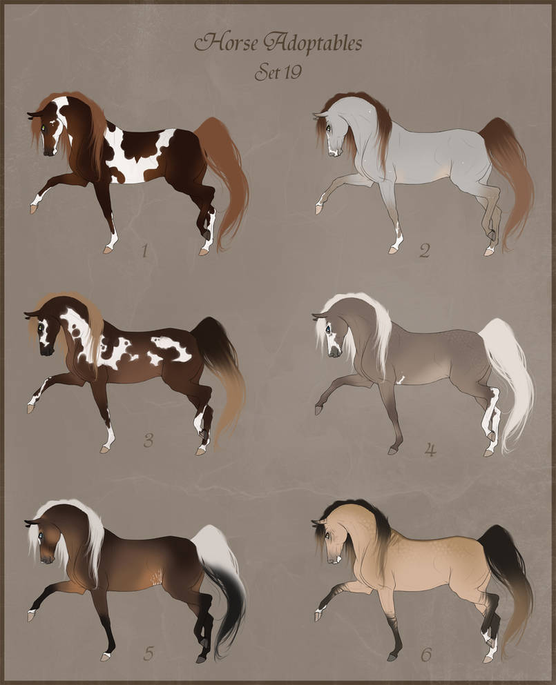 Adoptables Set 20 - OPEN - 2 LEFT - PRICES LOWERED by Paardjee