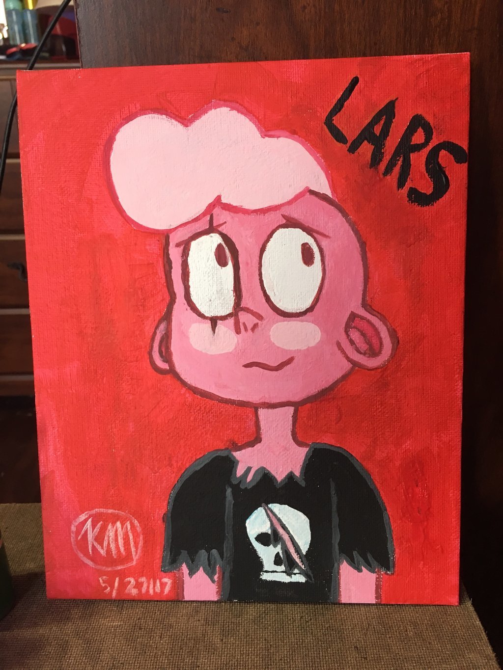 Painting of Pink Lars