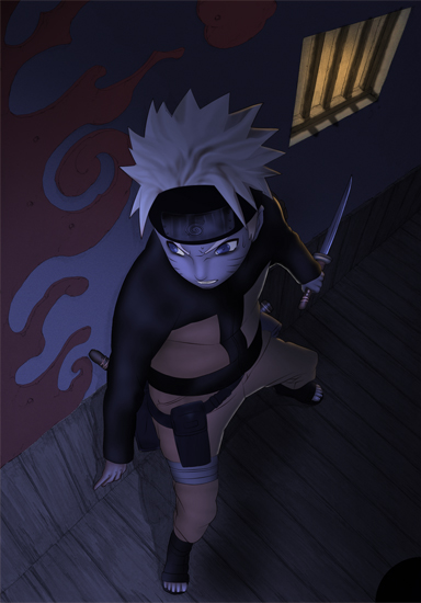 naruto  at night