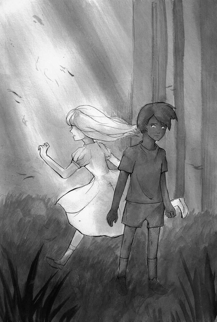 Limbo game art Limbo game art