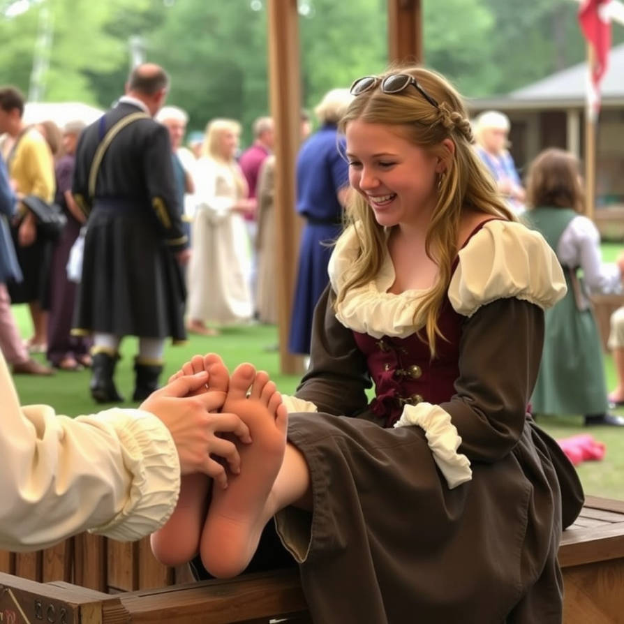 Girl Is Tickled At The Renfaire By Ticklingai On DeviantArt girl-is-tickled-at-the-renfaire-by-ticklingai-on-deviantart