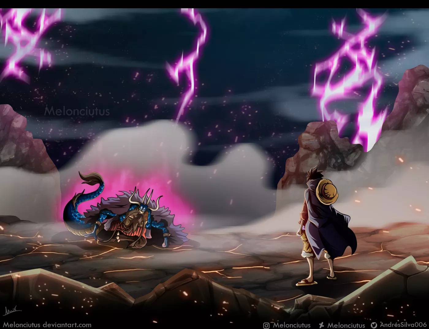 One Piece 1011 - Luffy vs Kaido by Melonciutus on DeviantArt One Piece 1011 - Luffy vs Kaido by Melonciutus on DeviantArt