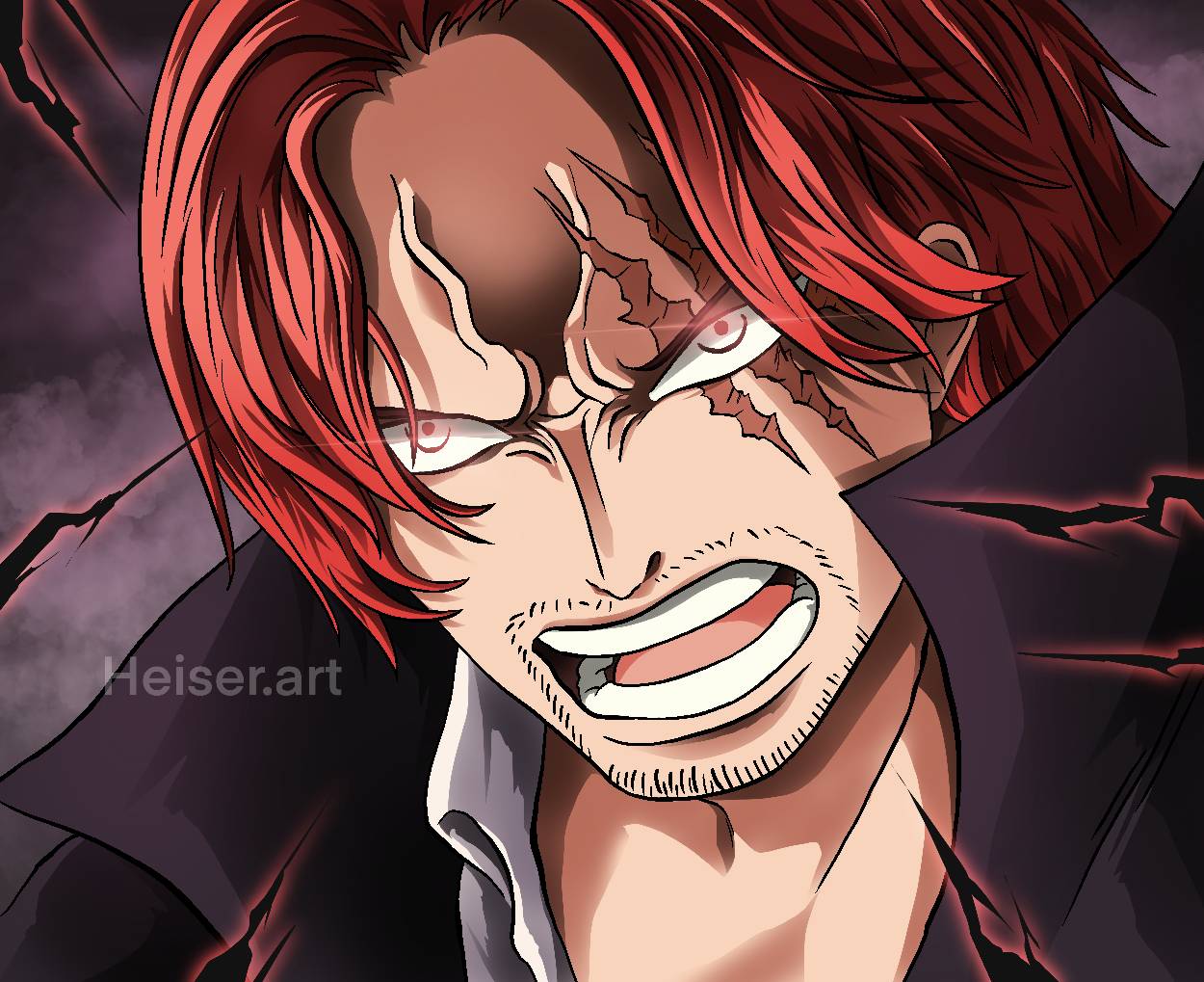One Piece 1055 - Shanks by Melonciutus on DeviantArt