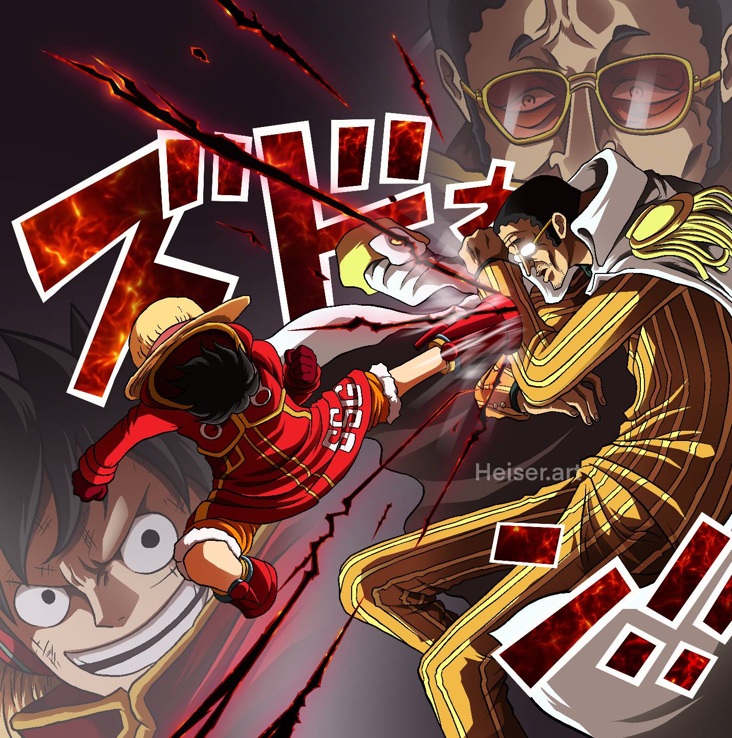 onepiece #luffy #zoro #kizaru #gear5 #onepiece1093 #anime #manga #ani, Luffy Vs Kizaru