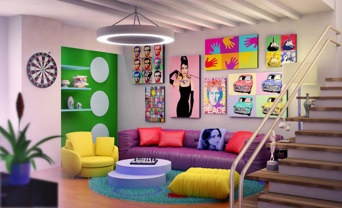 Pop art interior