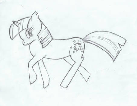 First attempt at drawing Twilight Sparkle