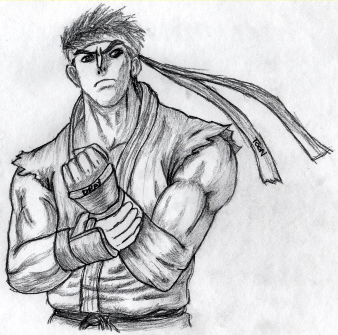 Ryu Drawing by DRAY-GON on DeviantArt