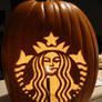 Starbucks Siren Logo Pumpkin