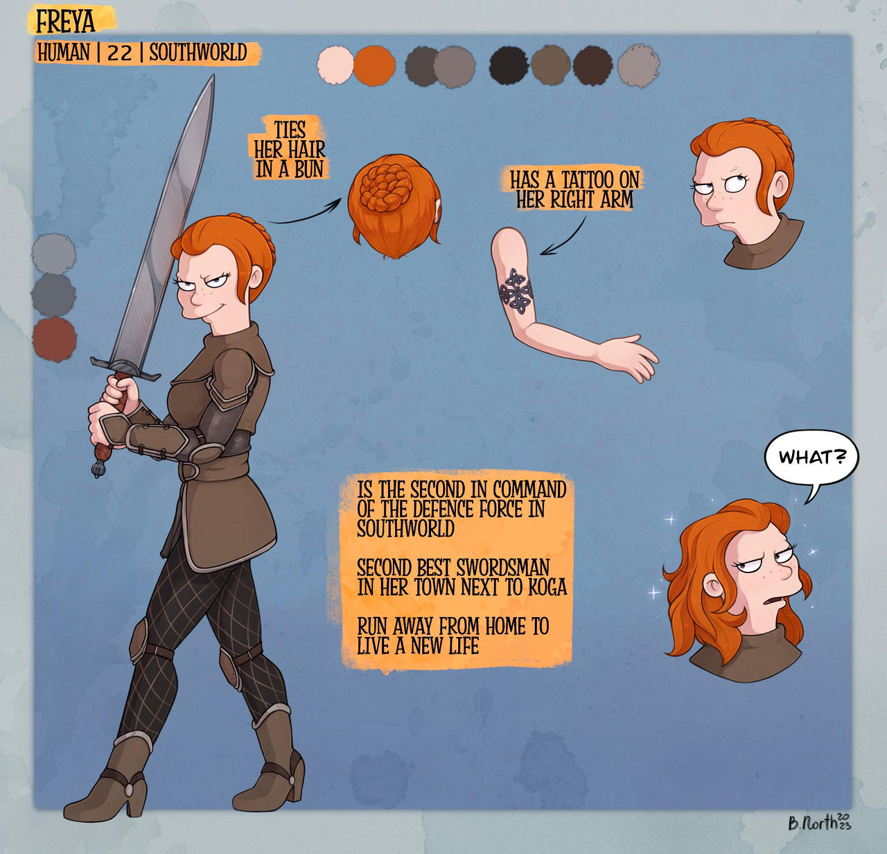 Freyda Freya Character Sheet by TheDisenchanter on DeviantArt