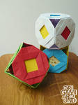 Origami cubes 001 by OrigamiAround