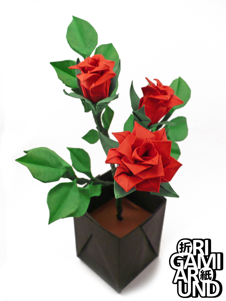 Easy Paper Redrose Tutorial by OrigamiAround on DeviantArt