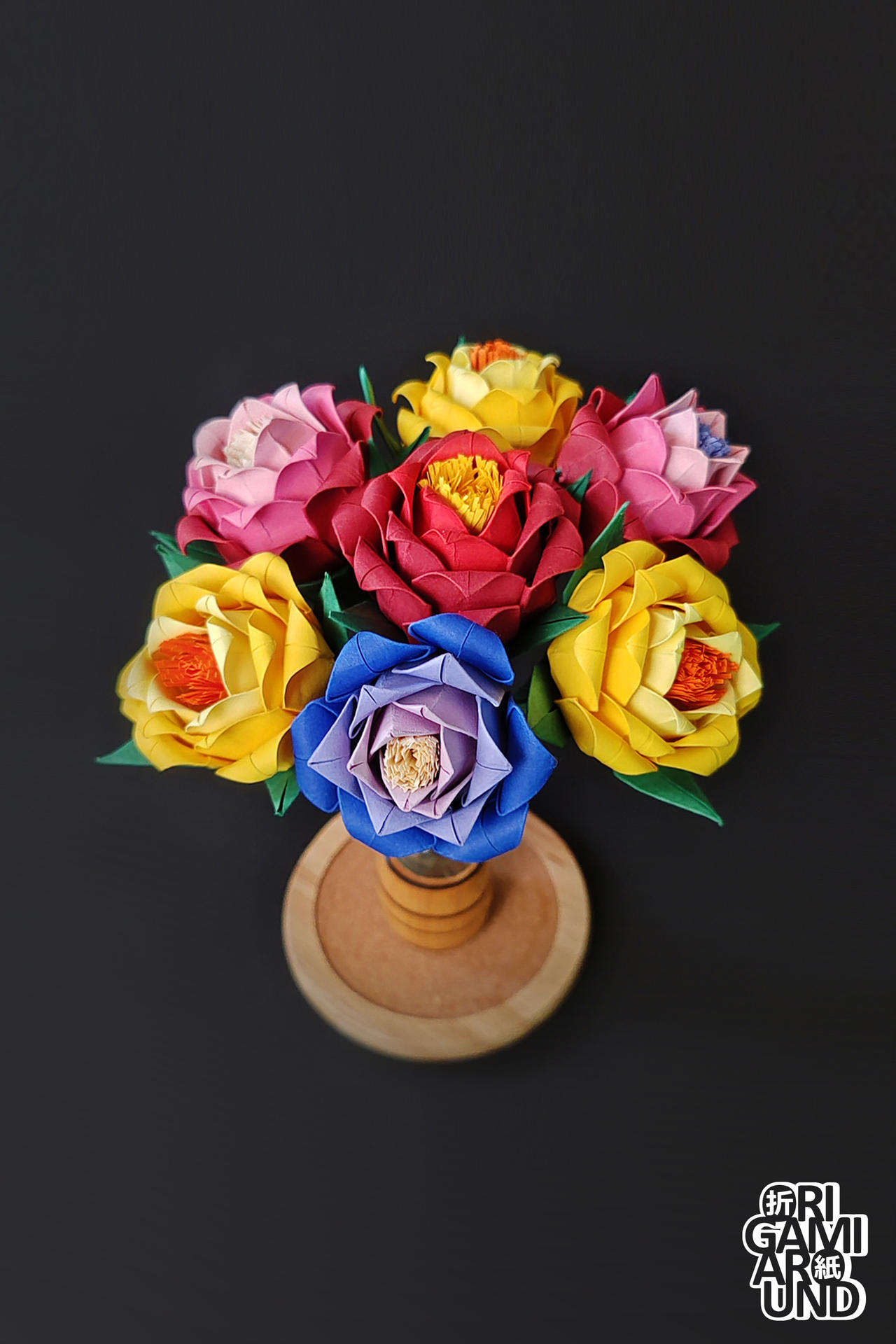 Diy Gradient Roses Gradient roses III. by OrigamiAround on DeviantArt