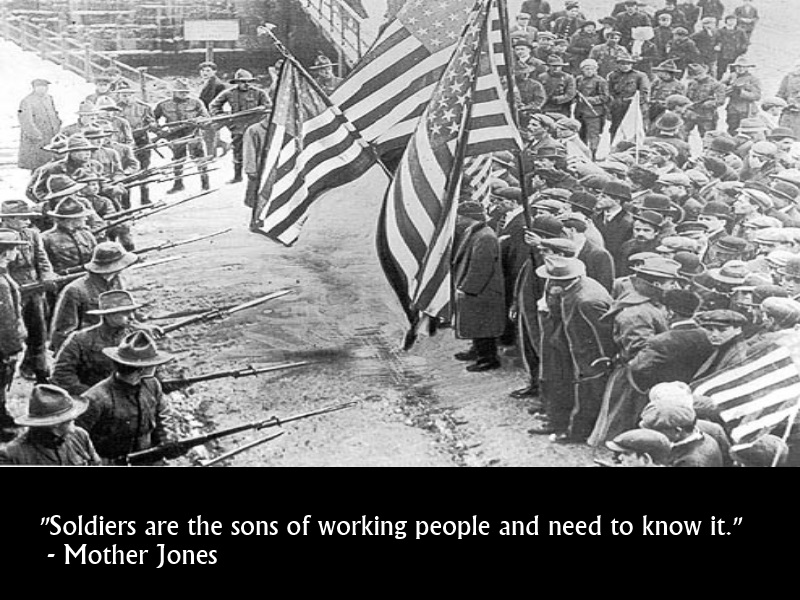 Mother Jones on Soldiers