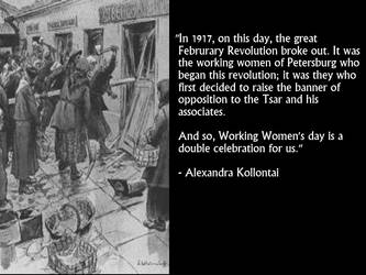 Alexandra Kollontai on Women's Day