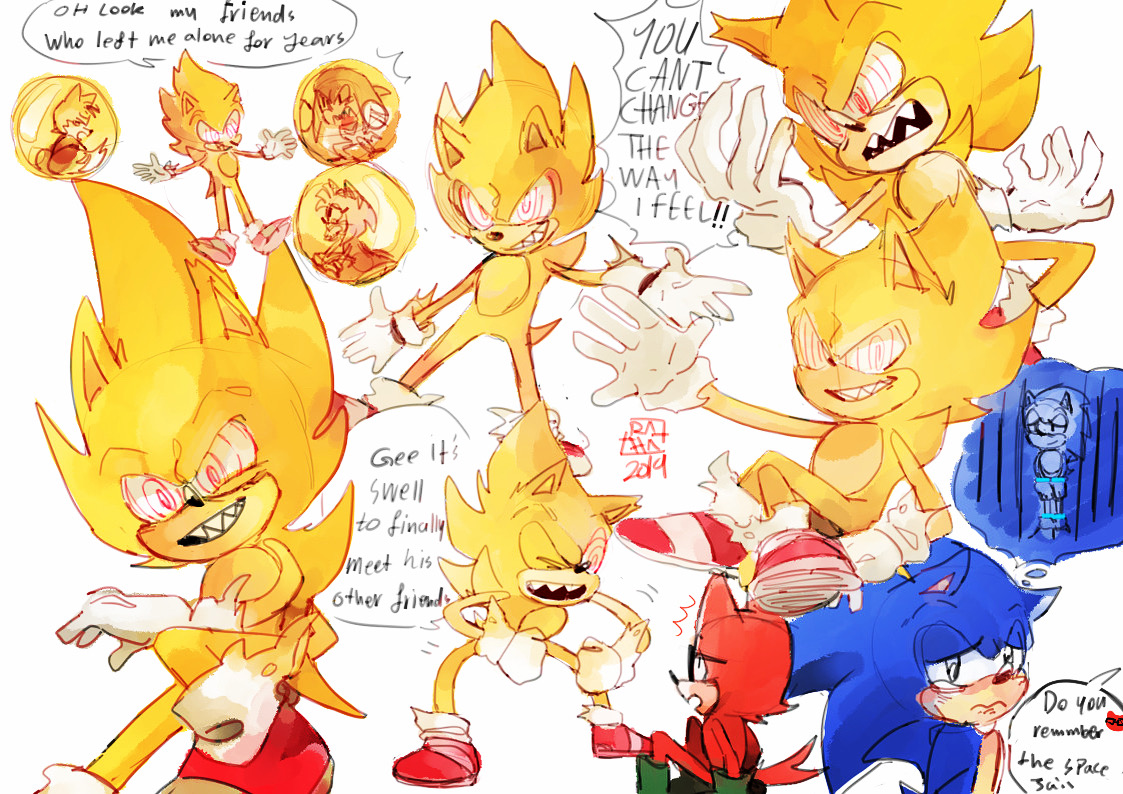 A fleetway x sonic kid for lizabey by spiritumiracle on DeviantArt
