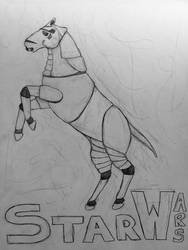 Storm trooper horse!