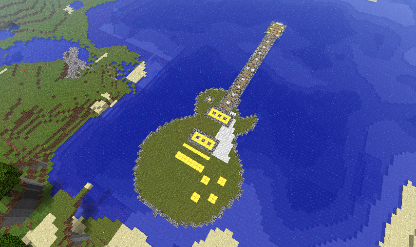 Minecraft Guitar Island
