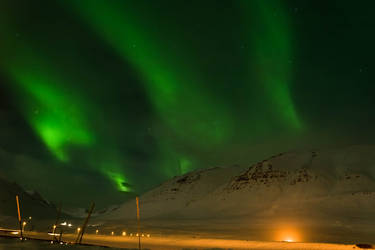 Aurora Borealis over Olafsfjordur